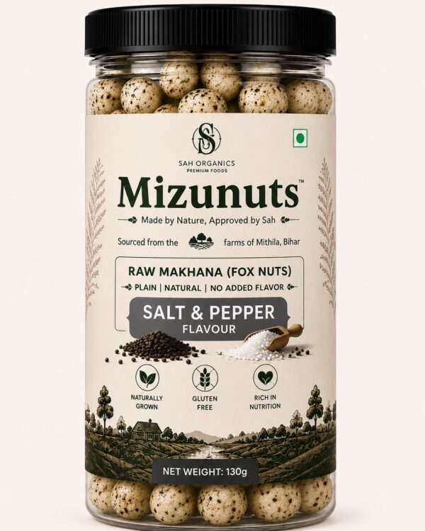Salt & Pepper Makhana [Net Weight: 77g]